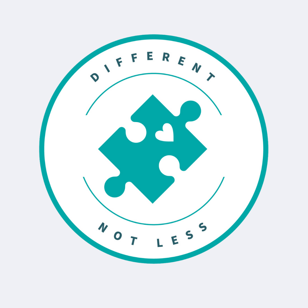 Puzzle Piece - Different Not Less Sticker