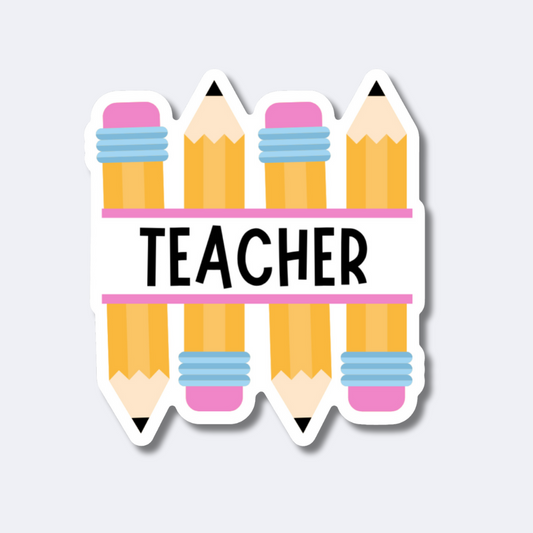 Teacher Pencil Sticker