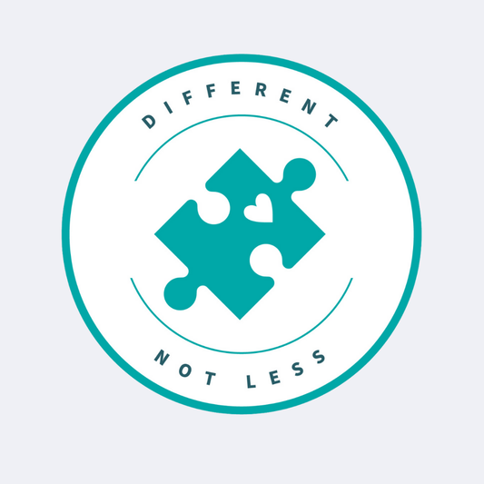 Puzzle Piece - Different Not Less Sticker